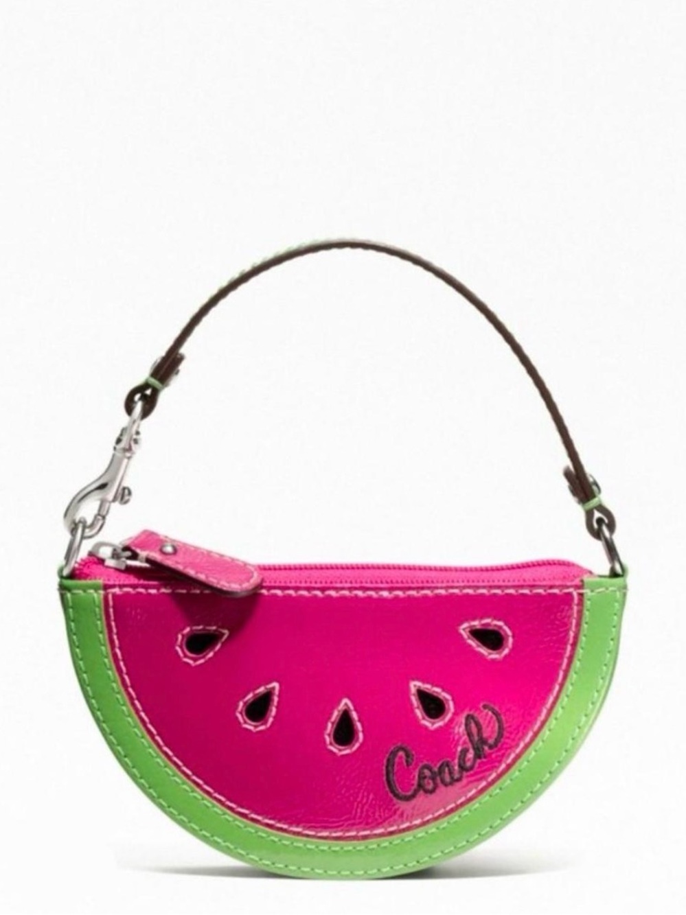 Coach vintage limited edition Pink and Green Watermelon Wristlet